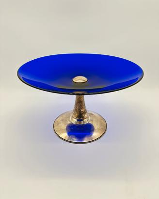 Alzata in argento 925 e vetro Giovanni Cenedese