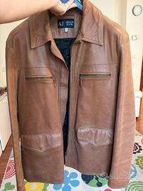 Giacca in pelle Armani Jeans tg 50/L vintage 2010