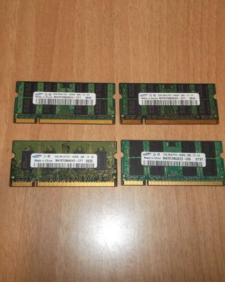 KIT RAM 6GB SAMSUNG  (2X2GB) + (1X1 GB) DDR2 