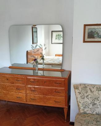 camera da letto in legno anno 1956