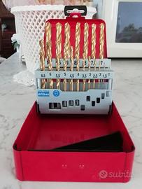 Serie 19 punte elicoidali 1-10x0,5mm HSS TiN RUKO