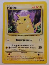  Pokemon Pikachu 58/102 Set Base +blister