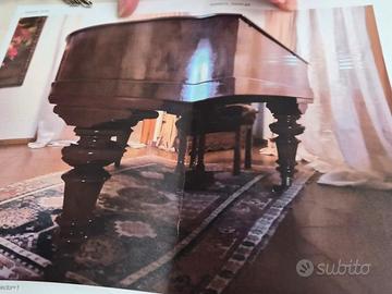 pianoforte epoca vittoriana originale in radica