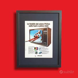 Pubblicità originale vintage televisore Philips