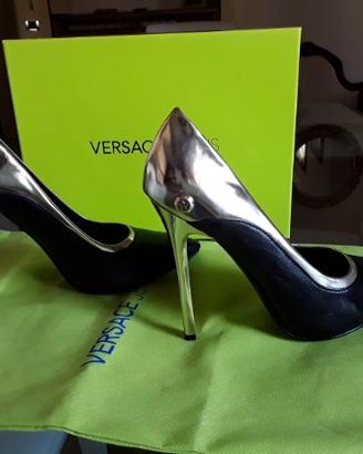 Decolletè Versace Jeans Nero/Oro Brand Originale