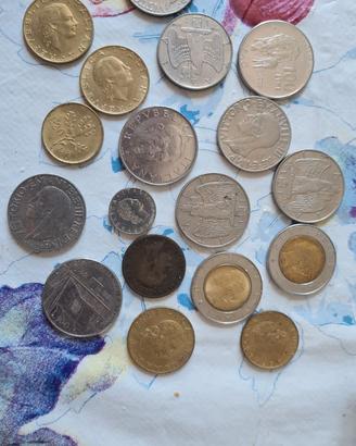 Lotto monete delle vecchie lire