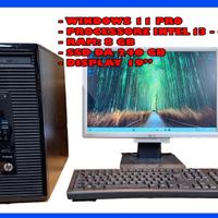 🖥️ PC DESKTOP HP + MONITOR 19" – USATO