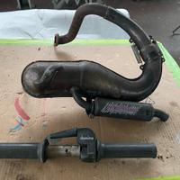 gas rapido e marmitta per vespa 50cc e ET3