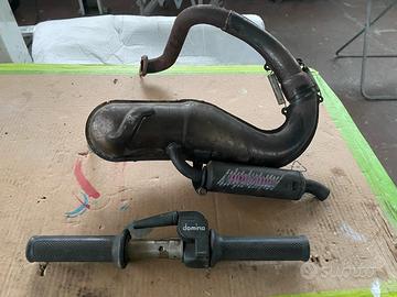 gas rapido e marmitta per vespa 50cc e ET3