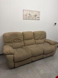 Divano 3 posti relax motorizato