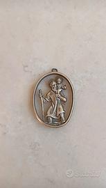 Ciondolo San Cristoforo argento 800