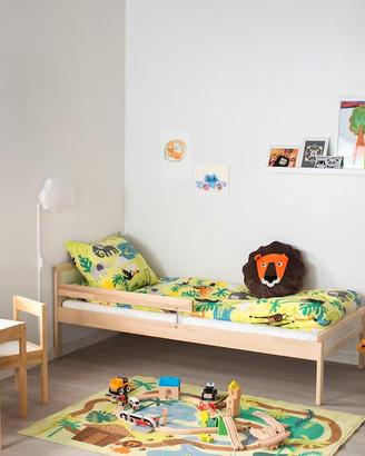 Struttura letto e sponda, IKEA faggio, 70x160 cm