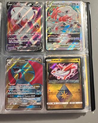 Lotto 50 + carte Pokèmon + album + due carte jumbo