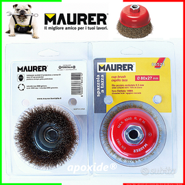 MAURER® 86521 Ø14MA ★ SPAZZOLA a TAZZA  Ø80x27mm ★