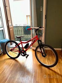 Mountain bike TEJA Vertex 24” rossa – come nuova