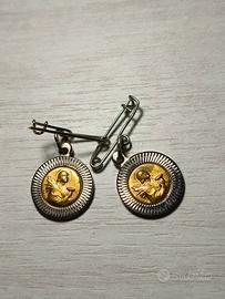 💎 Medagliette bimettaliche vintage 📿