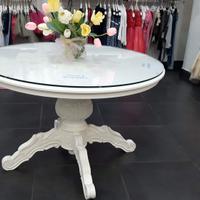 Tavolo+ Vetro Cristallo "Artigianato Fiorentino"