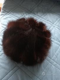 Cappello donna in visone naturale