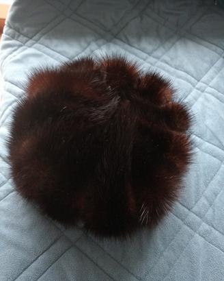Cappello donna in visone naturale