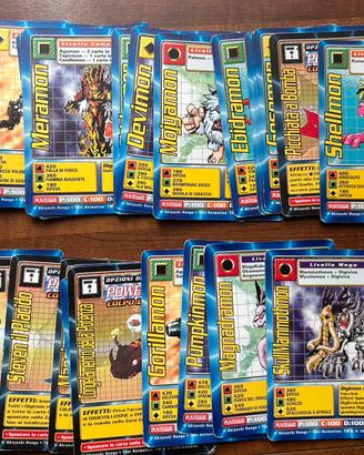 Lotto carte Bandai Digimon 1999