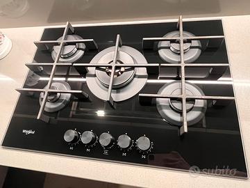 Piano a gas 5 fuochi whirlpool