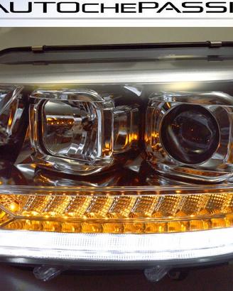 Coppia fanali cromati led per VW T5 2009>2015
