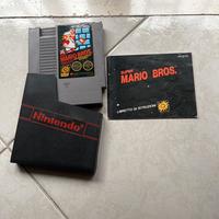 Super Mario Bros NES original ITA completo manuale