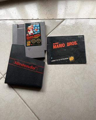 Super Mario Bros NES original ITA completo manuale