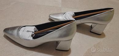 Scarpa tacco donna - argento