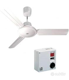 3 Ventilatori da soffitto VORTICE comando a muro