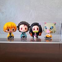 demon slayer set completo 4 action figure chibi