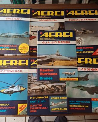 Rivista aeronautica AEREI anno 1983 sette numeri
