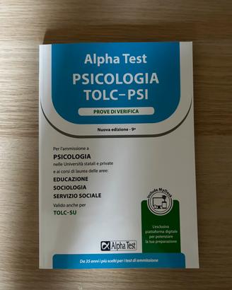 Libro Alpha test prove di verifica psicologia