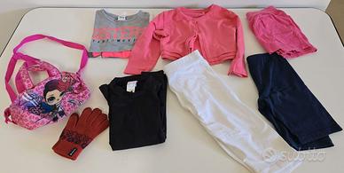 Lotto stock abbigliamento bambina taglia 5/6 anni