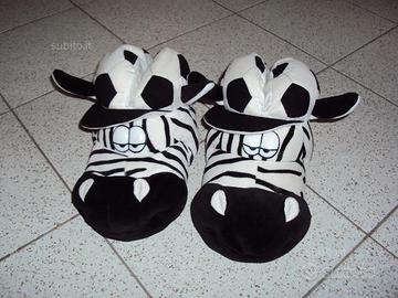 Pantofole Juventus zebra