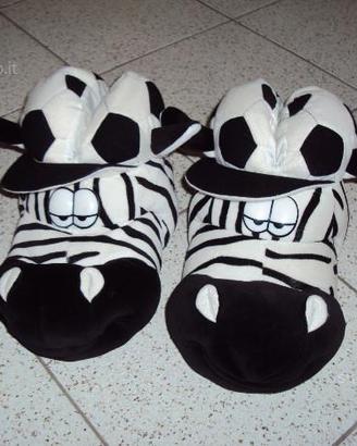 Pantofole Juventus zebra