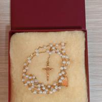Pregiato Rosario in oro e perle