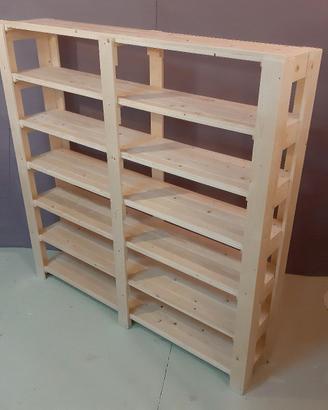 scaffale legno arredo allestimento negozio market