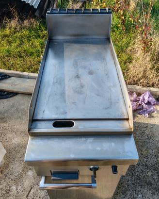 griglia inox 70x40cm fry top
