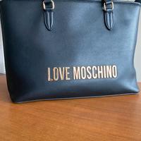 Shopper Eco-Friendly con logo Nero LOVE MOSCHINO