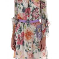 Abito corto floreale Artigli NUOVO 