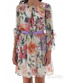 Abito corto floreale Artigli NUOVO 