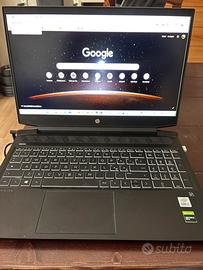 Pc da gaming portatile Hp Pavilion