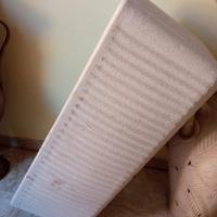 Vaso grande bianco in vetro resina 