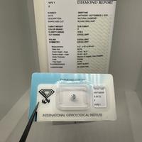 0.31 E VVS2 3EX  Diamante Naturale Certificato IGI
