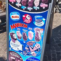 Coppia Di Insegne Alluminio Gelati Motta 