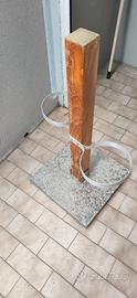 Porta ciotole (n. 2) x cani con basamento