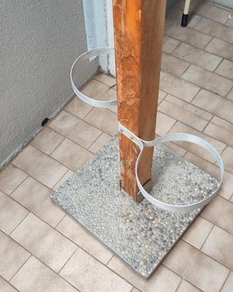 Porta ciotole (n. 2) x cani con basamento