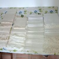 Asciugamani antichi in canapa ricamati