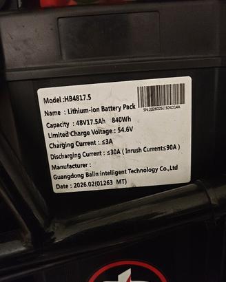 Batteria 48v nuova